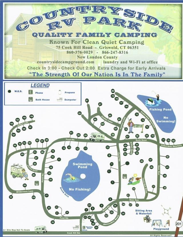 map of countryside RV Park owner